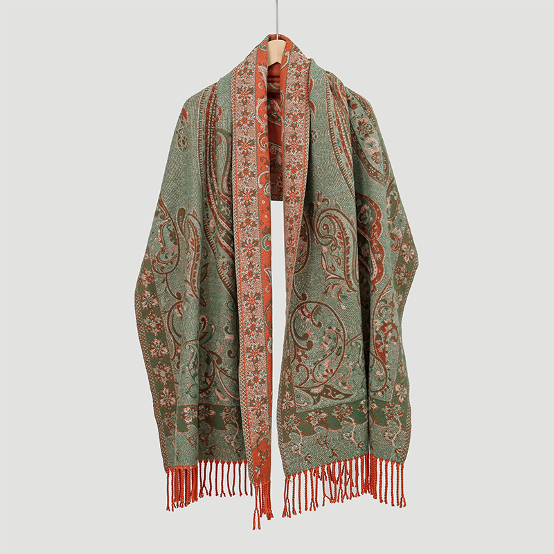وشاح جاكار بيزلي على الطراز ال - مراجعة Cashmere Pashmina Wrap وسعره
