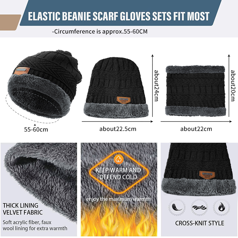 قبعة شتوية جديدة للرجال والنسا - مراجعة Wool Scarf Men وسعره