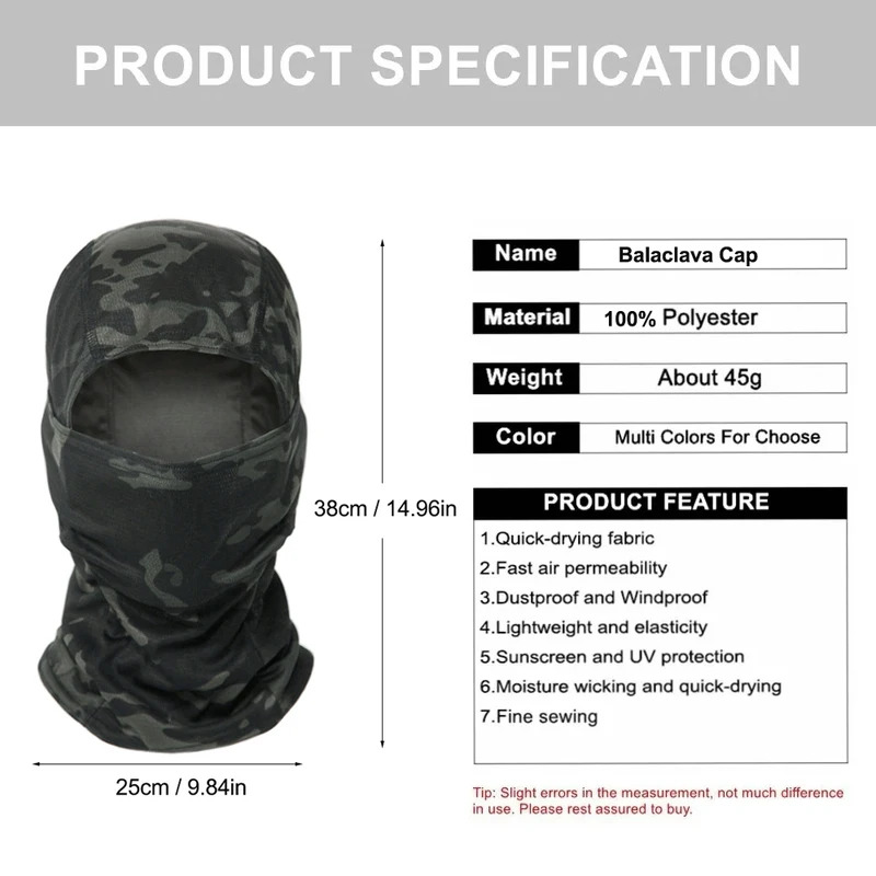 التمويه بالاكلافا قبعة الدراجا - مراجعة Balaclava Ski Mask وسعره