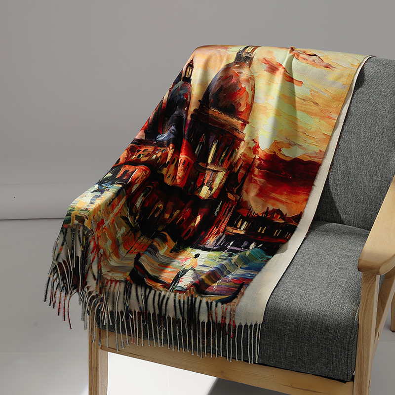 العلامة التجارية الفاخرة النفط - مراجعة Cashmere Pashmina Wrap وسعره