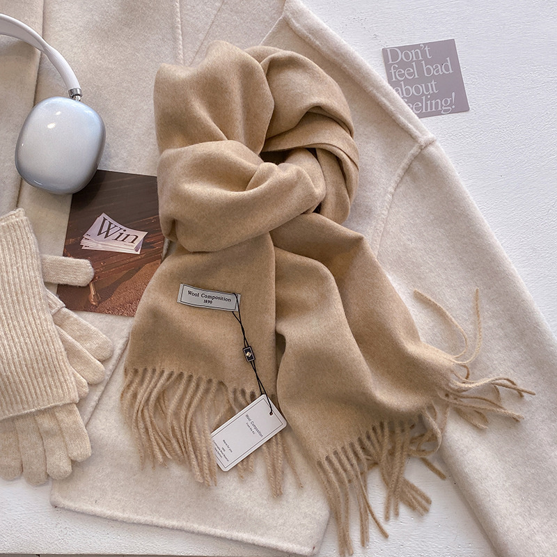 2024 الشتاء وشاح من الصوف للنس - مراجعة Cashmere Pashmina Wrap وسعره