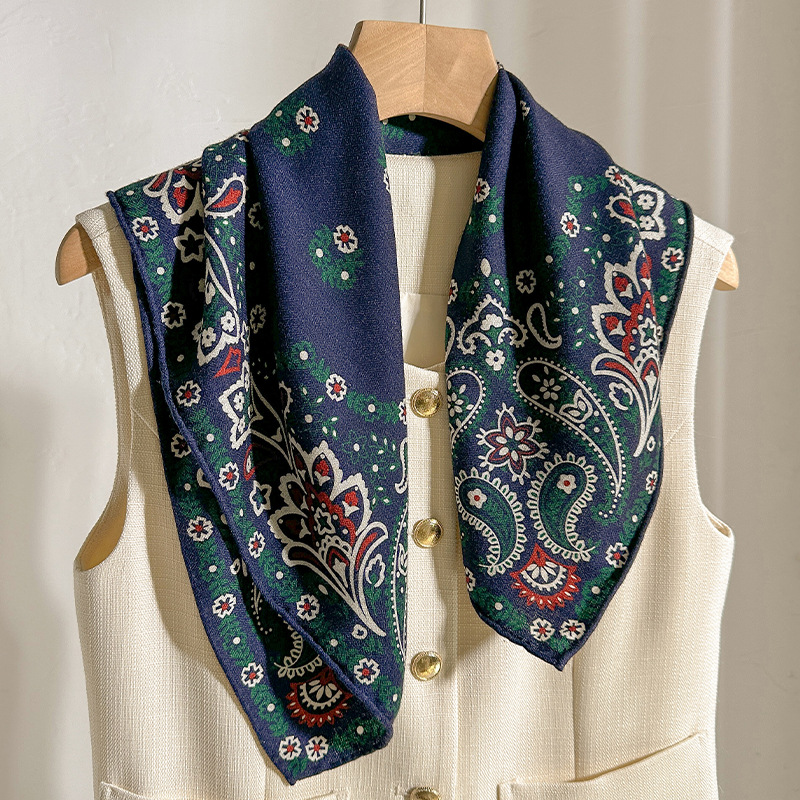 70% الصوف 30% وشاح حريري النسا - مراجعة Shawl Wrap Winter وسعره