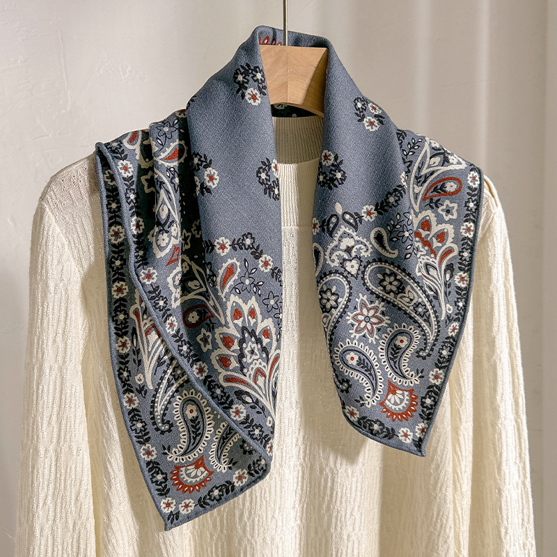 70% الصوف 30% وشاح حريري النسا - مراجعة Shawl Wrap Winter وسعره