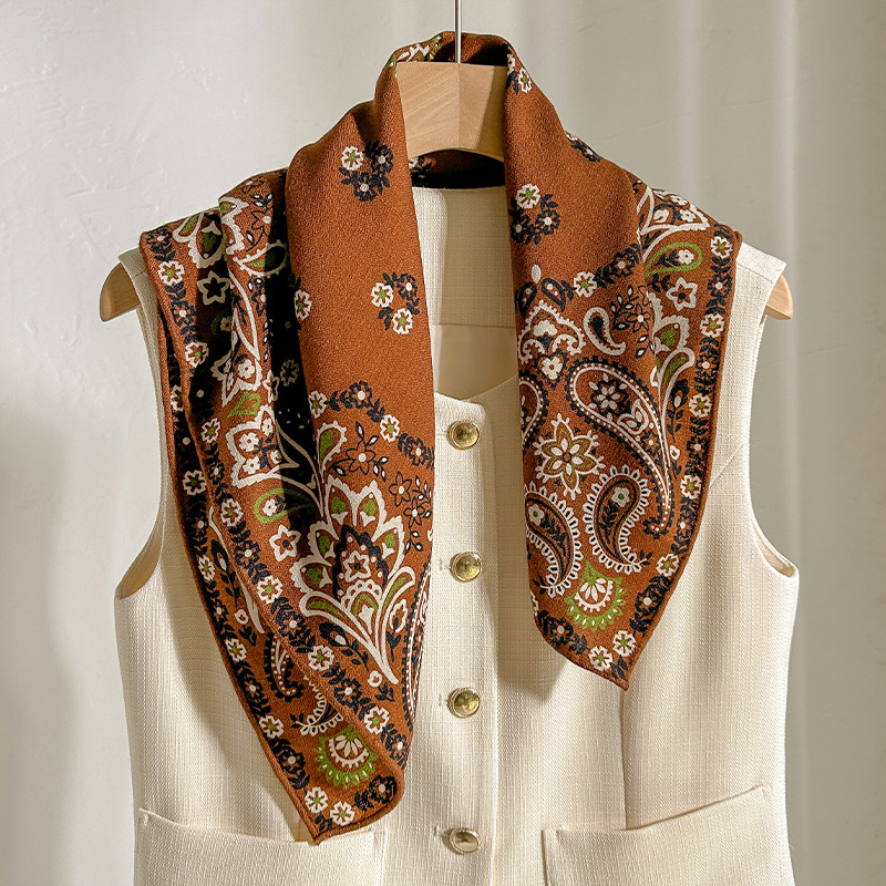 70% الصوف 30% وشاح حريري النسا - مراجعة Shawl Wrap Winter وسعره