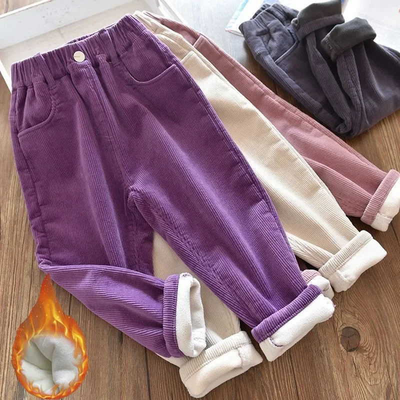سراويل قطيفة للفتيات، سراويل ش - مراجعة Corduroy Pant Warm وسعره