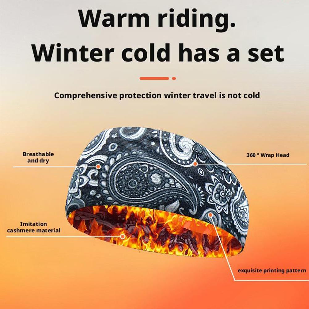 عصابة رأس مطبوعة من الصوف للشت - مراجعة Fleece Ear Warmer Band وسعره