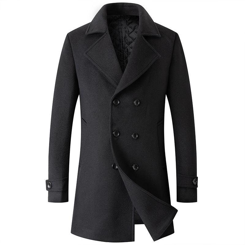 مزدوجة الصدر معطف الرجال Peaco - مراجعة Wool Coat Peacoat وسعره