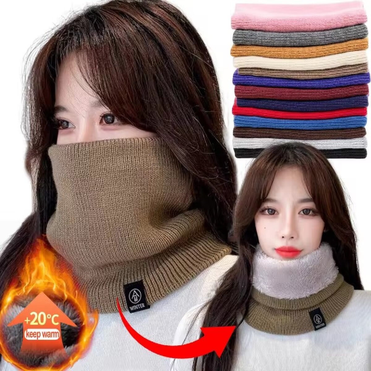 الصلبة الشتاء أفخم الخمار الصو - مراجعة Neck Gaiter Fleece وسعره
