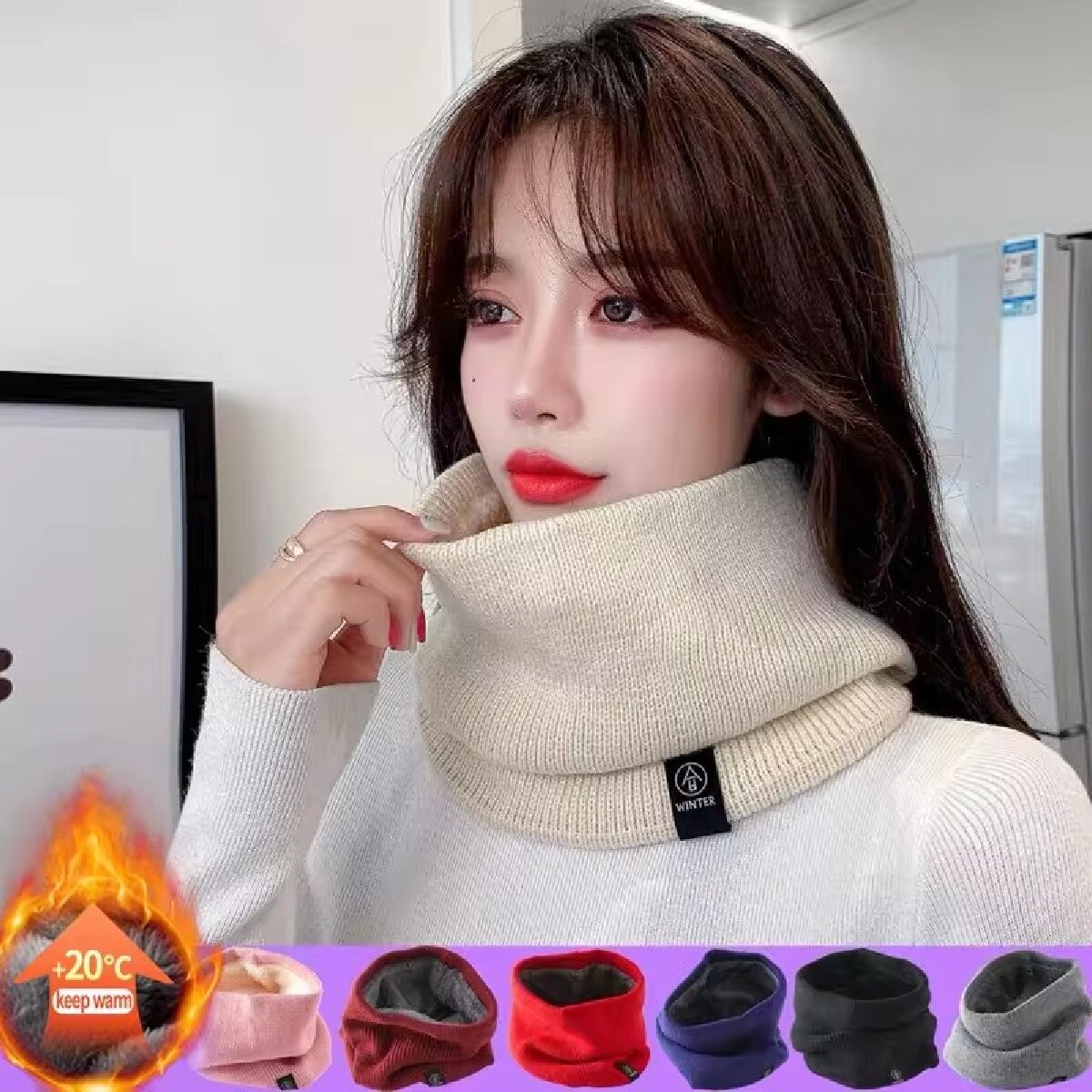 الصلبة الشتاء أفخم الخمار الصو - مراجعة Neck Gaiter Fleece وسعره
